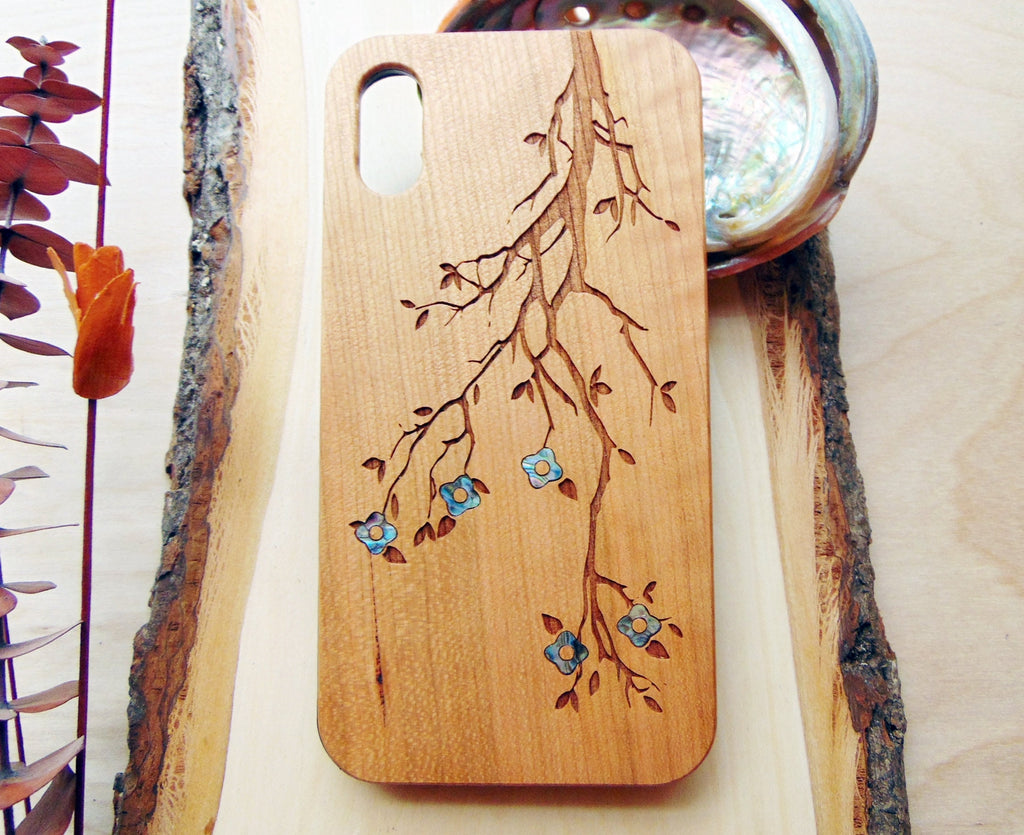 iPhone 16, 15, 14, 13, 12, Pro Max case, personalized gift Flowers design abalone shell inlay phone case Samsung Galaxy S24, S23, S22 ultra