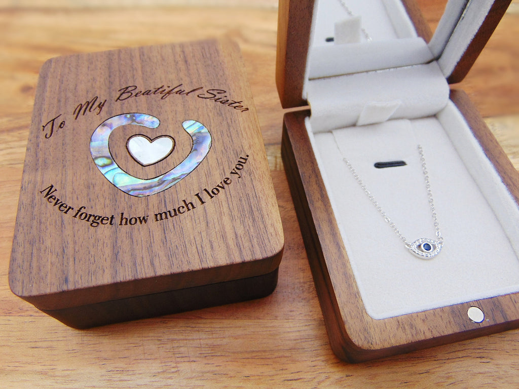 Evil Eye Necklace, 925 sterling Silver, Pendant, Minimalist Necklace, Christmas Gift jewelry For Her, Birthday Gift