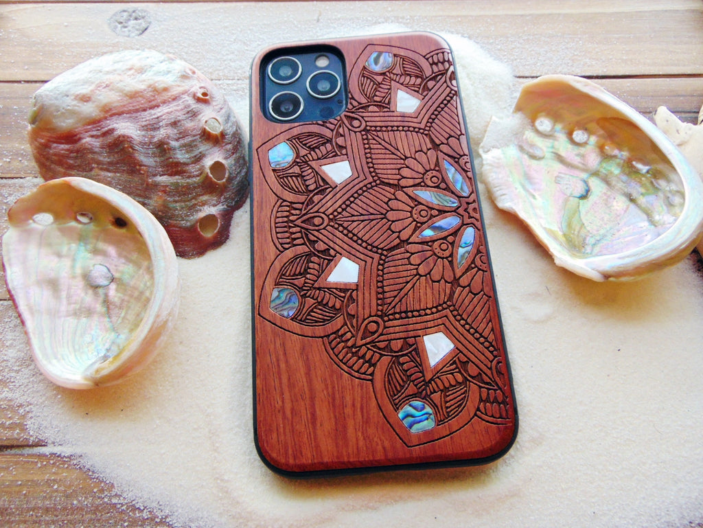 iPhone 16, 15, 14, 13, 12, Pro Max case, Samsung Galaxy S24, S23, S23, S22 ultra Mandala design, personalized gift phone case
