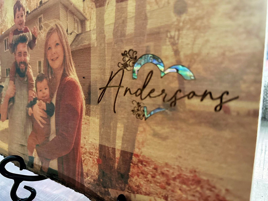 Custom Photo Printed Wooden Plaque - Personalized Home Decor