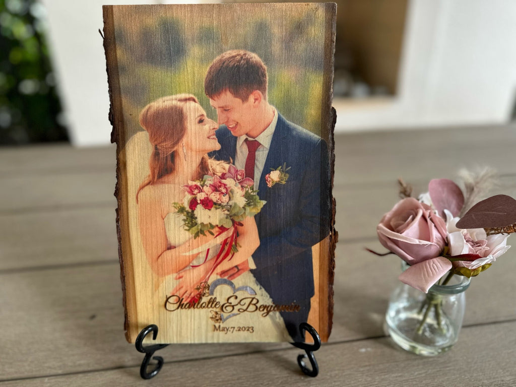 Custom Wedding Picture on Wood - Unique Home Decor