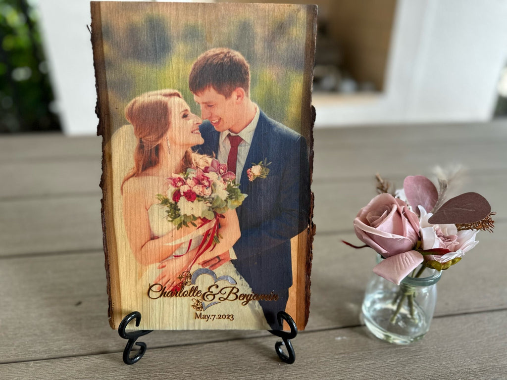 Custom Wedding Picture on Wood - Unique Home Decor