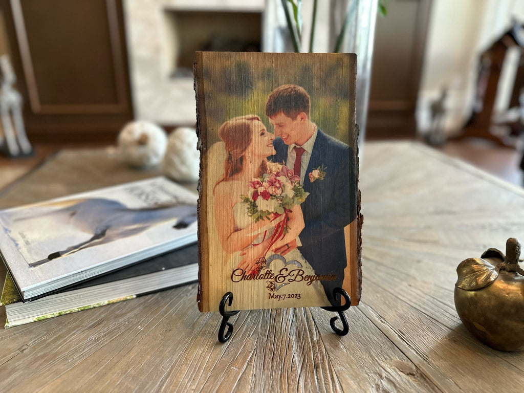 Custom Wedding Picture on Wood - Unique Home Decor