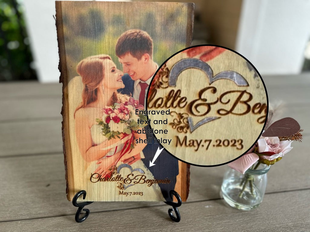 Custom Wedding Picture on Wood - Unique Home Decor