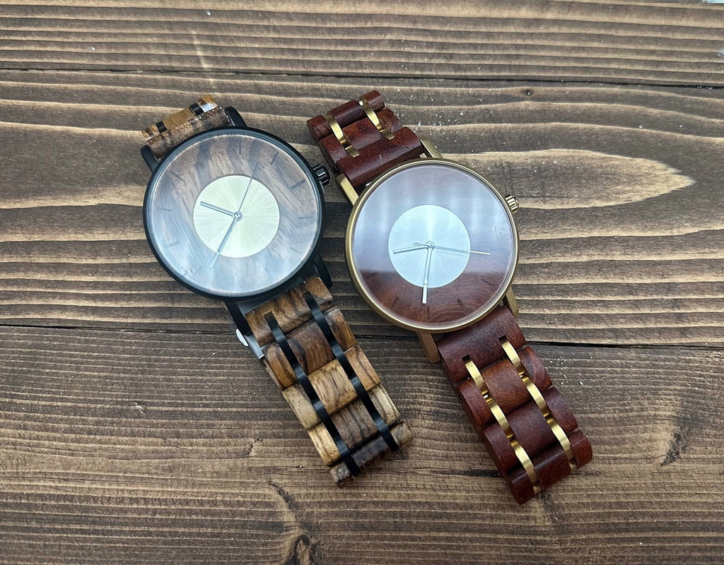 Engraved Wood Watch – Personalized Wrist Watch Gift for Him, Graduation, Anniversary, Birthday gift Wooden Watch with wooden box