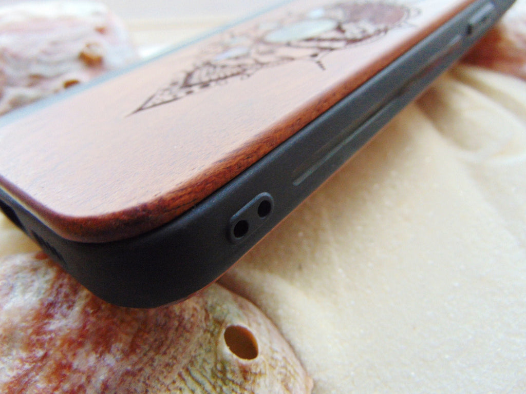 Wallet iphone case, iphone 13 pro max engraved wood case with abalone shell, personalized gift phone case, iphone 11, 12 pro max