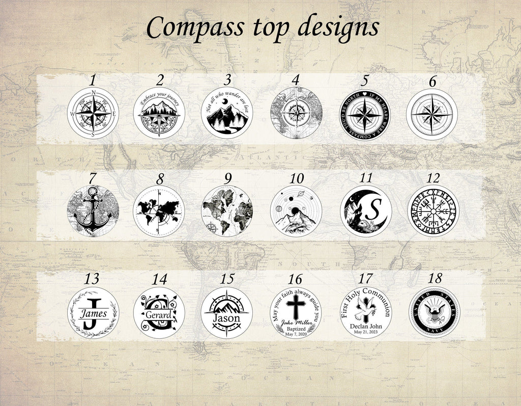 Personalized Compass with Custom Engraving, Anniversary, Birthday, First Holy Communion Gift, Baptism Gift, customized Groomsmen gift.
