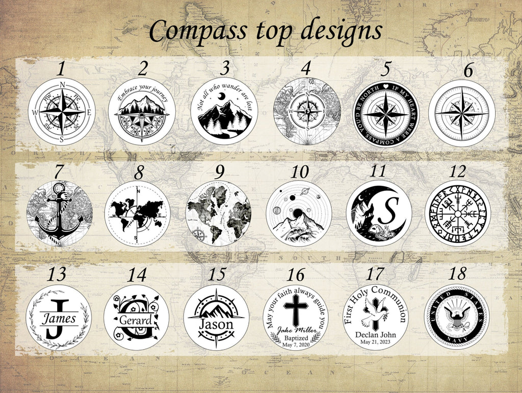 Personalized Compass Anniversary, Birthday, Groomsmen Gift for Him Custom Engraved Christmas Gift For Dad Boy Scout Cub Eagle Camping Gift