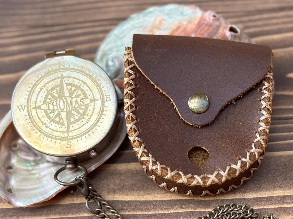 Personalized Compass Anniversary, Birthday, Groomsmen Gift for Him Custom Engraved Christmas Gift For Dad Boy Scout Cub Eagle Camping Gift