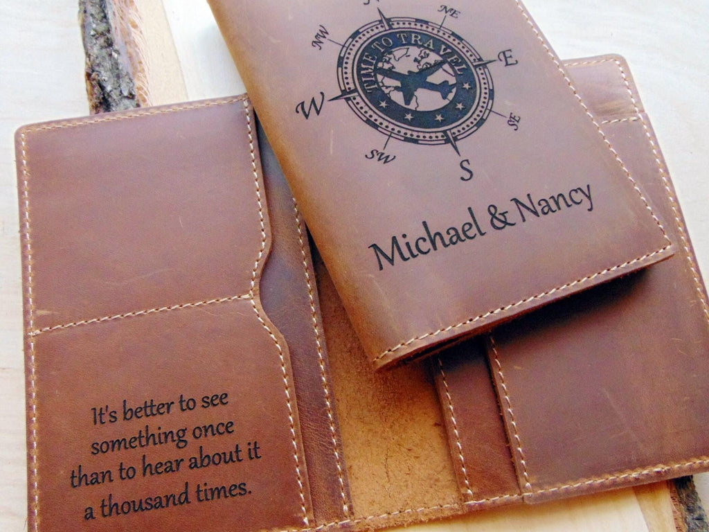 Passport holder , personalized genuine leather passport cover , cowhide passport wallet , travel gift, anniversary gift, traveler&#39;s gift