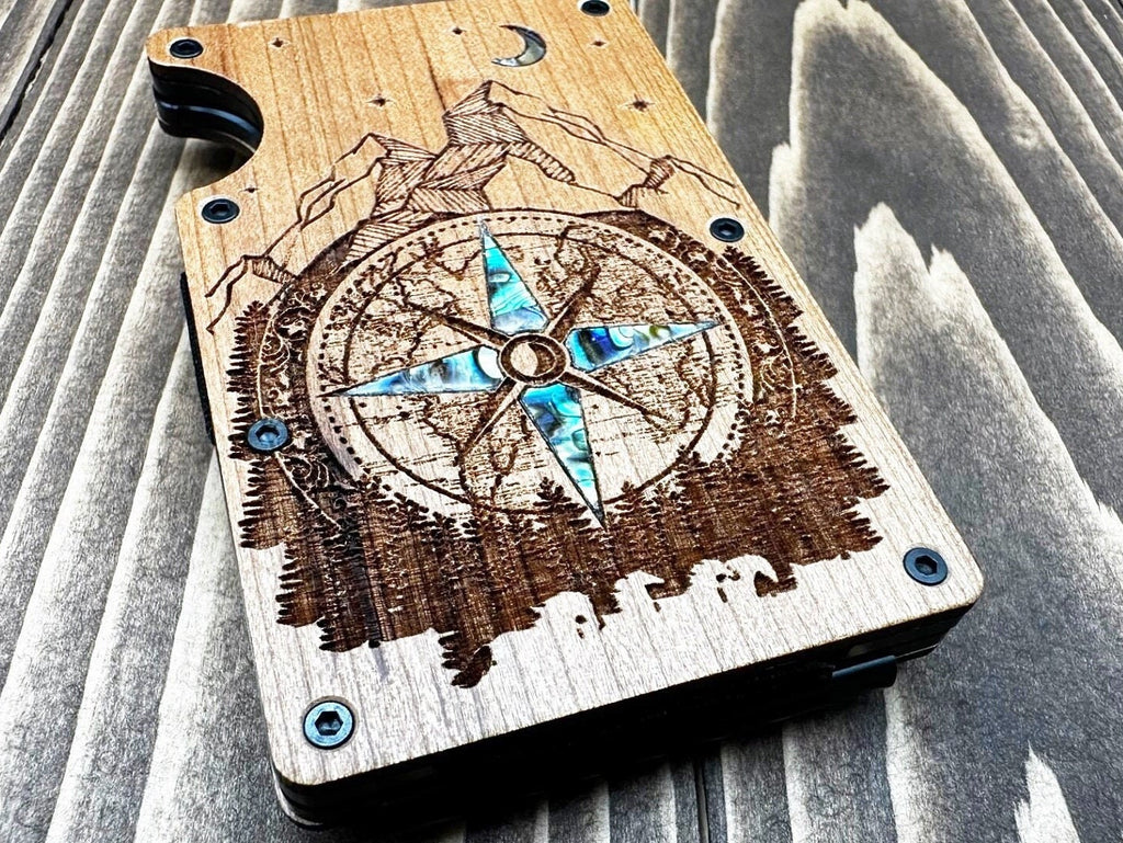 Engraved Cardholder Money Clip Wallet with a Modern Minimalist Design - Stay Organized in Style